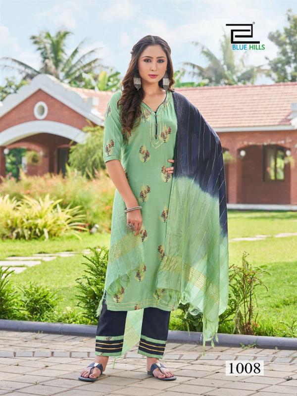 Blue Hills Lockup 1 Kurti Bottom Dupatta Collection